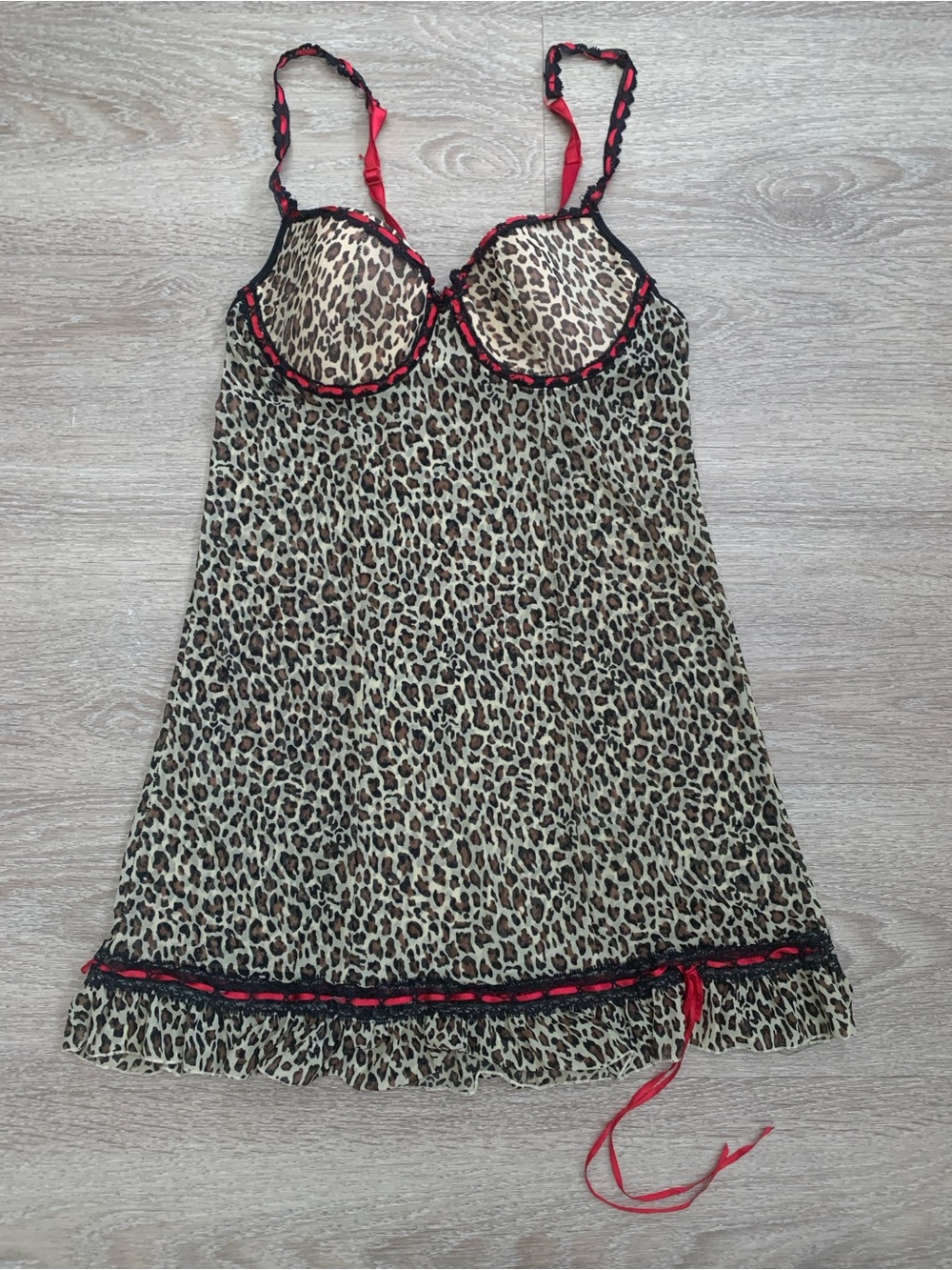 Rampage Cheetah Print Chemise Size M